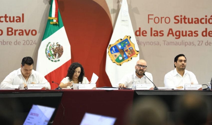 ACUERDAN PLAN CONJUNTO PARA MEJORAR LA DISPONIBILIDAD DE AGUA EN EL NORTE DE TAMAULIPAS