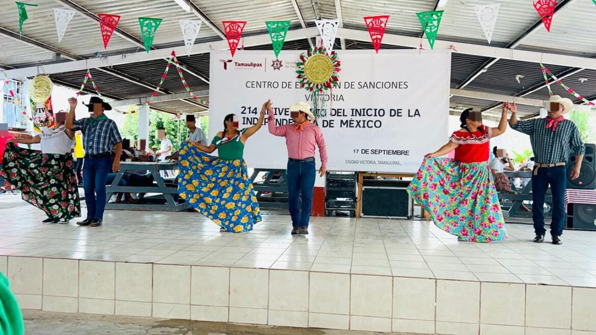 Con bailes típicos personas privadas de la libertad celebran independencia mexicana