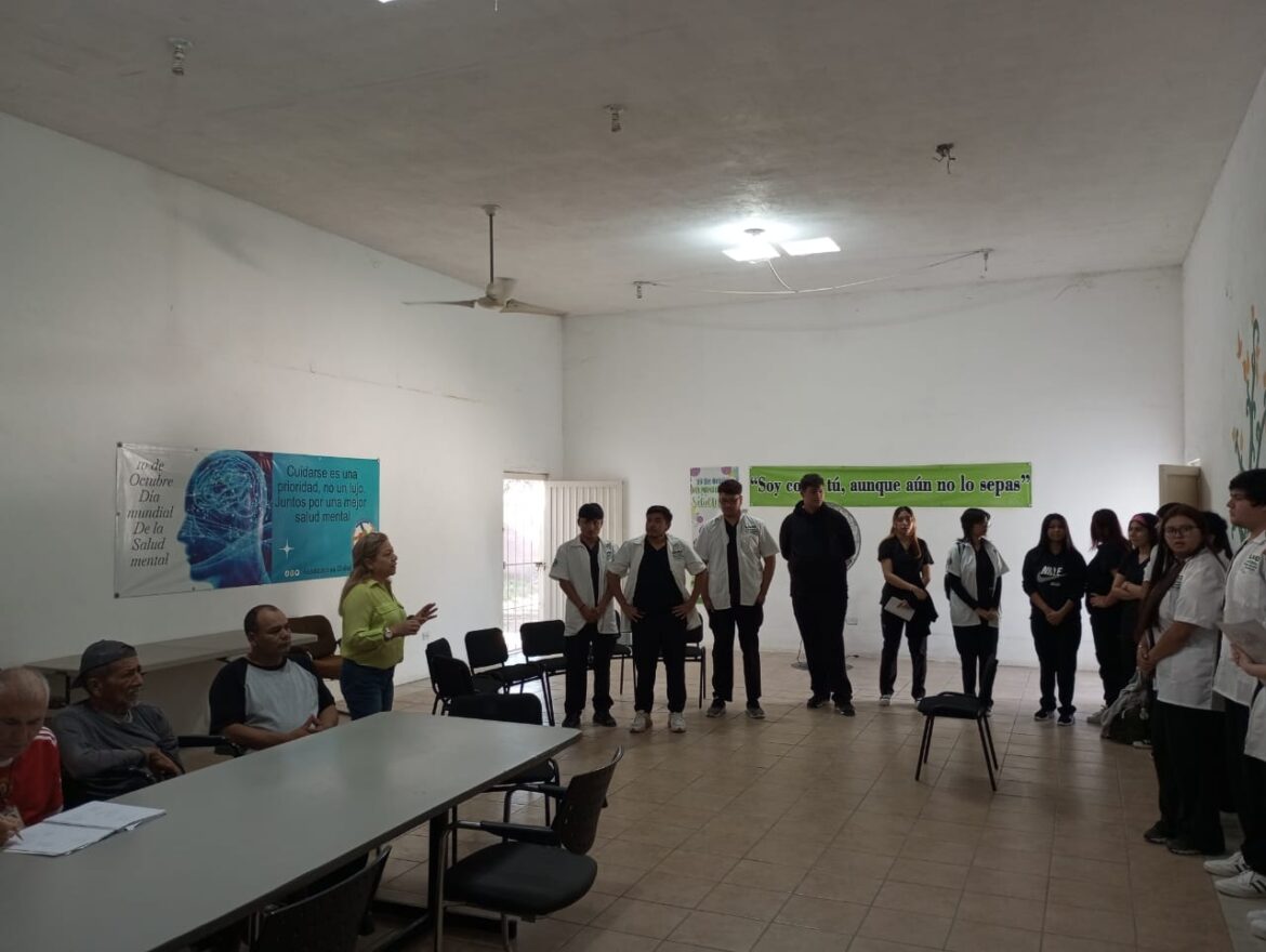 Conviven estudiantes con pacientes en la ‘Casa del Indigente Reynosa’