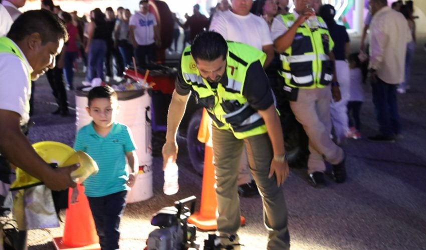 REALIZA PROTECCIÓN CIVIL SIMULACRO DE EMERGENCIAS EN LA FERIA TAMAULIPAS 2024