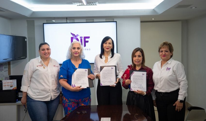 FIRMAN DIF TAMAULIPAS E ITACE CONVENIO PARA LA FABRICACIÓN DE ESTUFAS ECOLÓGICAS