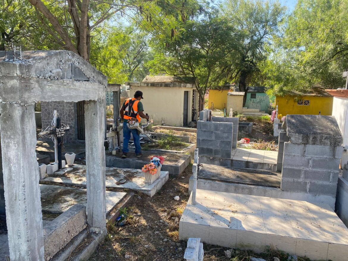 Panteones municipales de Reynosa recibirán limpios a los visitantes