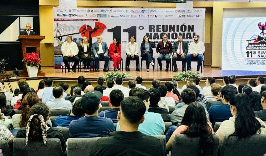 INAUGURAN EN TAMPICO REUNIÓN NACIONAL DE LAS SECRETARÍAS EJECUTIVAS DE LOS SISTEMAS ANTICORRUPCIÓN