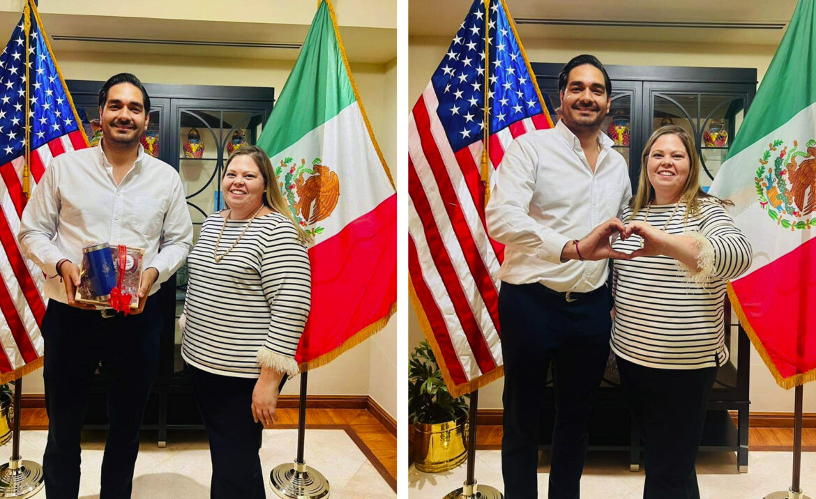 Se reunió Alcalde Carlos Peña Ortiz con la Cónsul General de EEUU en Matamoros, Brianna Powers