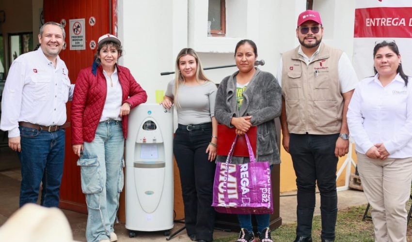 ENTREGA SEBIEN DISPOSITIVOS GENERADORES ATMOSFÉRICOS DE AGUA EN COMEDORES DEL SUR DE TAMAULIPAS