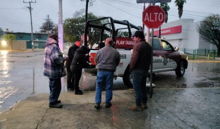 APLICA GUARDIA ESTATAL PLAN TAMAULIPAS POR ONDA GÉLIDA QUE AZOTA EN LA ENTIDAD