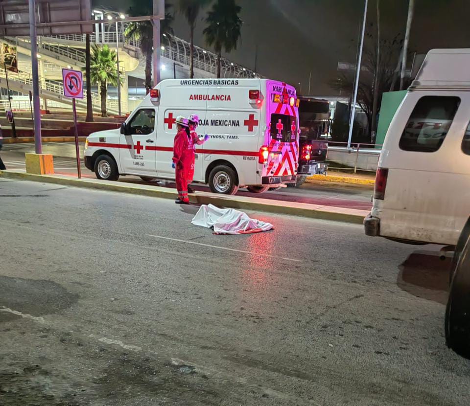 Arrollan a mujer frente a puente internacional en Reynosa