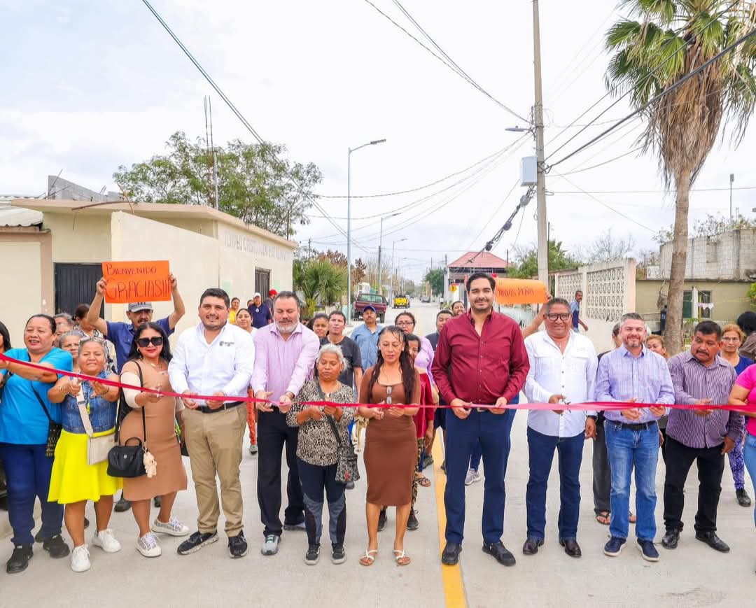 Entregó Carlos Peña Ortiz pavimentación del Imparable Programa de Obras en Reynosa