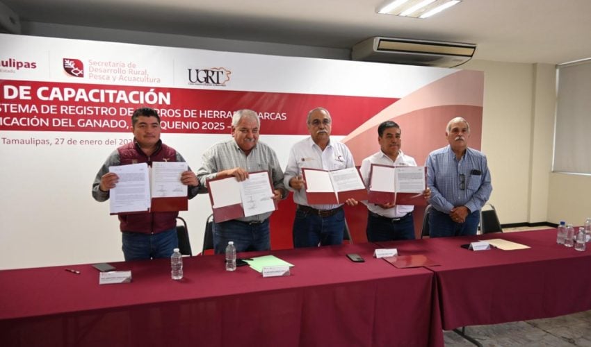 FIRMAN CONVENIO PARA REVALIDACIÓN DE REGISTROS DE FIERROS Y MARCAS DE IDENTIFICACIÓN DEL GANADO EN TAMAULIPAS