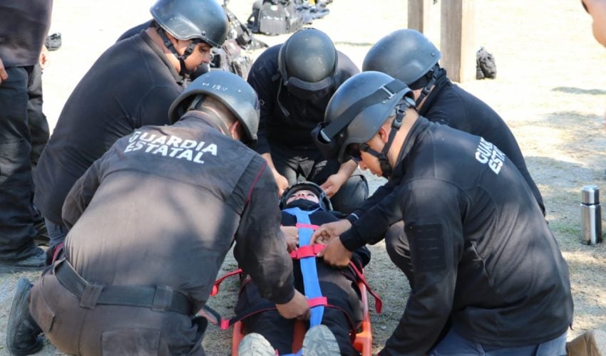 CONCLUYE GUARDIA ESTATAL PRIMER BLOQUE DEL CURSO DE MEDICINA TÁCTICA POLICIAL 2025