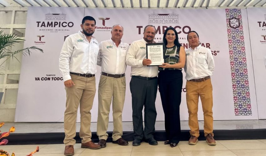 FIRMA UNIVERSIDAD TECNOLÓGICA DEL MAR DE TAMAULIPAS BICENTENARIO CONVENIO “ECONOMÍA DEL BIENESTAR” CON EL GOBIERNO DE TAMPICO