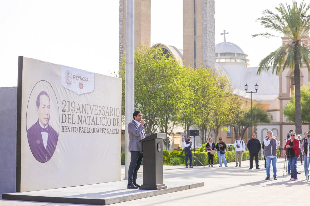 Conmemoró Gobierno de Reynosa el Natalicio de Don Benito Juárez