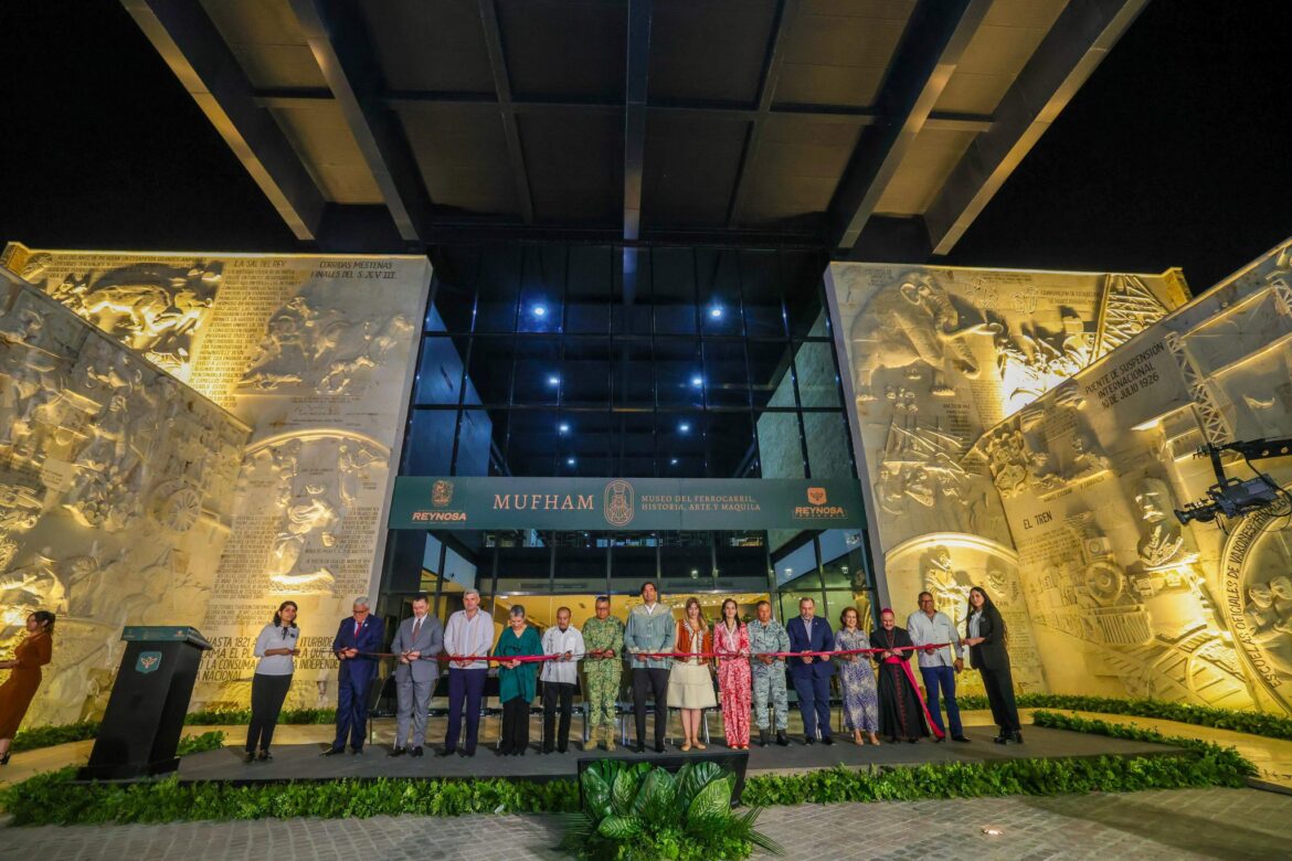 Inauguró Carlos Peña Ortiz el majestuoso “Museo del Ferrocarril, Historia, Arte y Maquila”