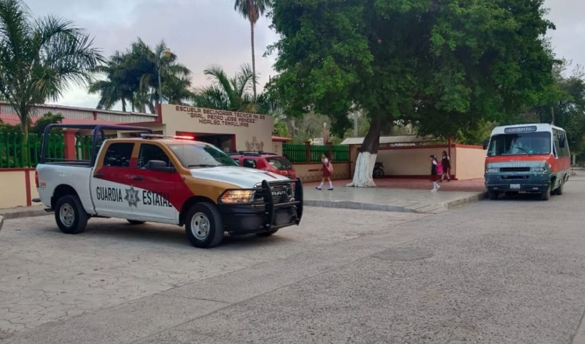 MANTIENE GUARDIA ESTATAL OPERATIVO ESCUELA SEGURA EN TAMAULIPAS