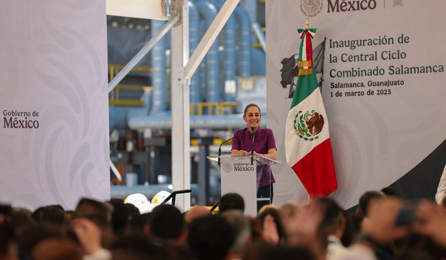 Presidenta Claudia Sheinbaum inaugura Central Ciclo Combinado Salamanca de la CFE